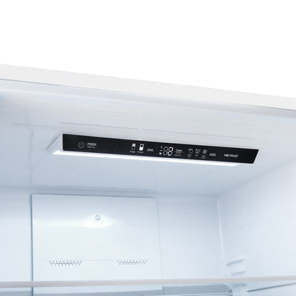 FORNO Espresso Milano 62 in. 34.4 cu. ft. Side-by-Side Refrigerator with Ice Maker, White with Antique Brass Accents (Model FFFFD1787-60WHT)