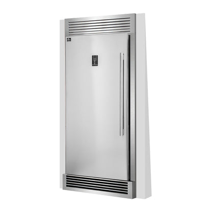 Forno Rizzuto 32-Inch Dual Zone Refrigerator Freezer, 13.8 Cu. Ft., Left-Hand Swing, Stainless Steel with Trim Kit (Model FFFFD1933-32LS)