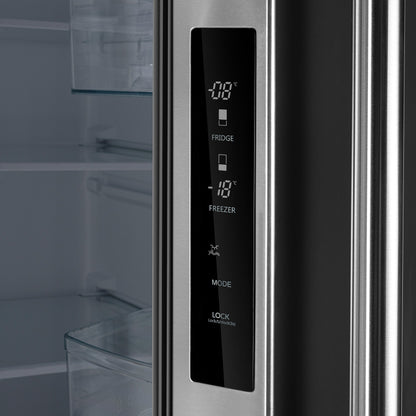Forno Gallipoli 34-Inch Built-In French Door Refrigerator, 17.5 Cu. Ft., Stainless Steel, with Ice Maker and Grill Trim Kit (Model FFFFD1974-35SG)