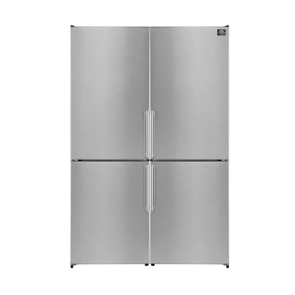 FORNO Appliance Package - 48" Dual Fuel Range, 48" Range Hood, Dishwasher, 48" Refrigerator, Microwave Drawer, AP-FFSGS6156-48-13