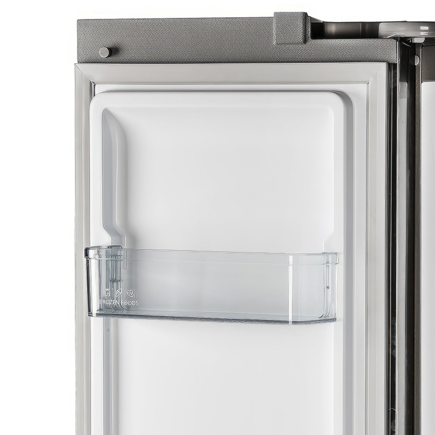 FORNO Salerno 37-Inch Built-In Side-by-Side Refrigerator, 15.6 cu ft, Stainless Steel, with Modern Trim Kit (FFRBI1805-37MG)