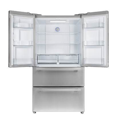 FORNO Appliance Package - 48" Gas Range, 36" Refrigerator, Microwave Drawer, Dishwasher, AP-FFSGS6244-48-25