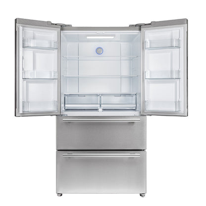 FORNO Appliance Package - 30" Gas Range with Airfryer, Range Hood, 36" Refrigerator, AP-FFSGS6276-30-10
