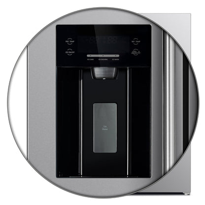 Forno Salerno 36-Inch Built-In Side-by-Side Refrigerator, 20 Cu. Ft., Water and Ice Dispenser, Model FFRBI1844-36SB