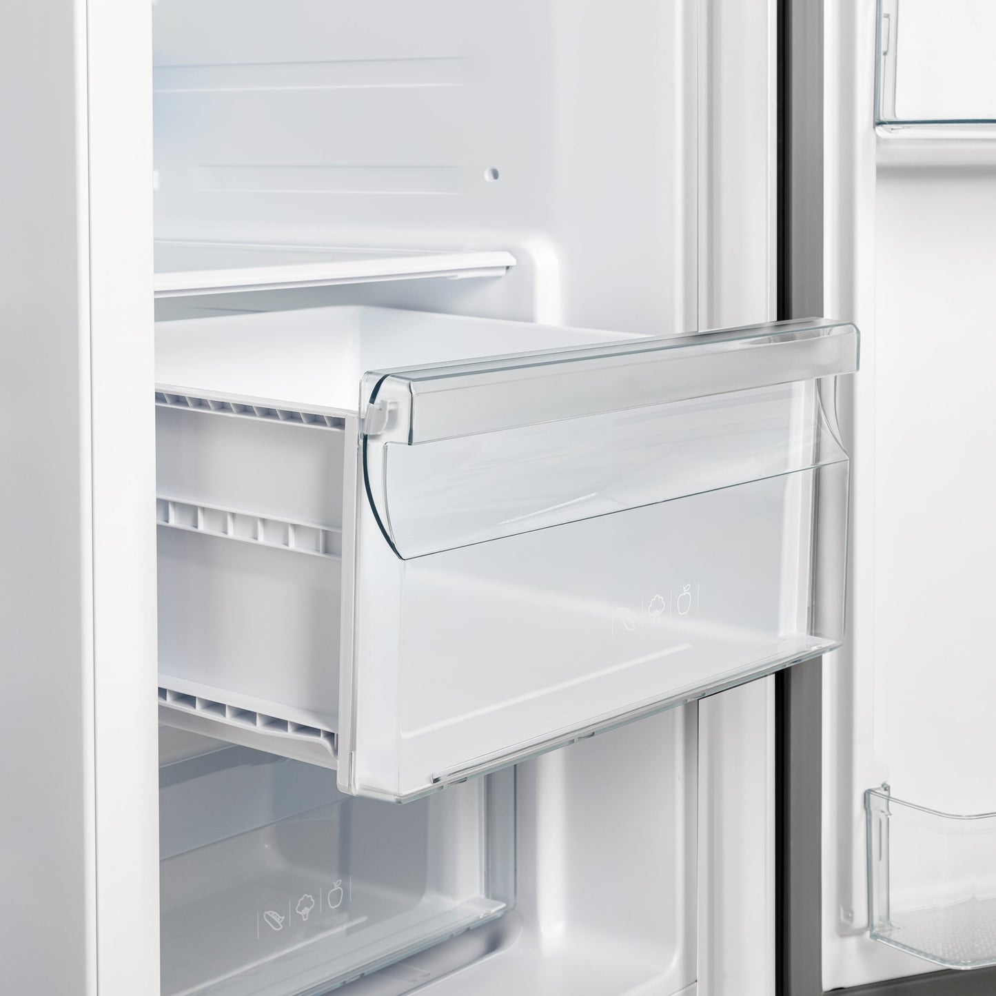 FORNO Salerno 36-Inch Side-by-Side Refrigerator, 20 Cu. Ft., Water and Ice Dispenser, White with Antique Brass Handles (Model FFRBI1844-36WHT)