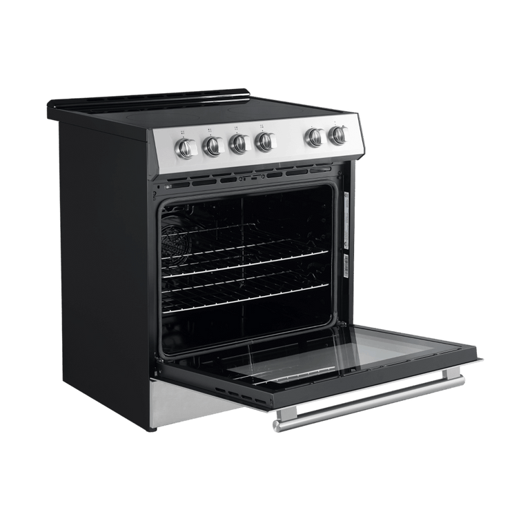 FORNO Espresso Package - 30" Electric Range and Refrigerator in Stainless Steel, FBDL-003-01US