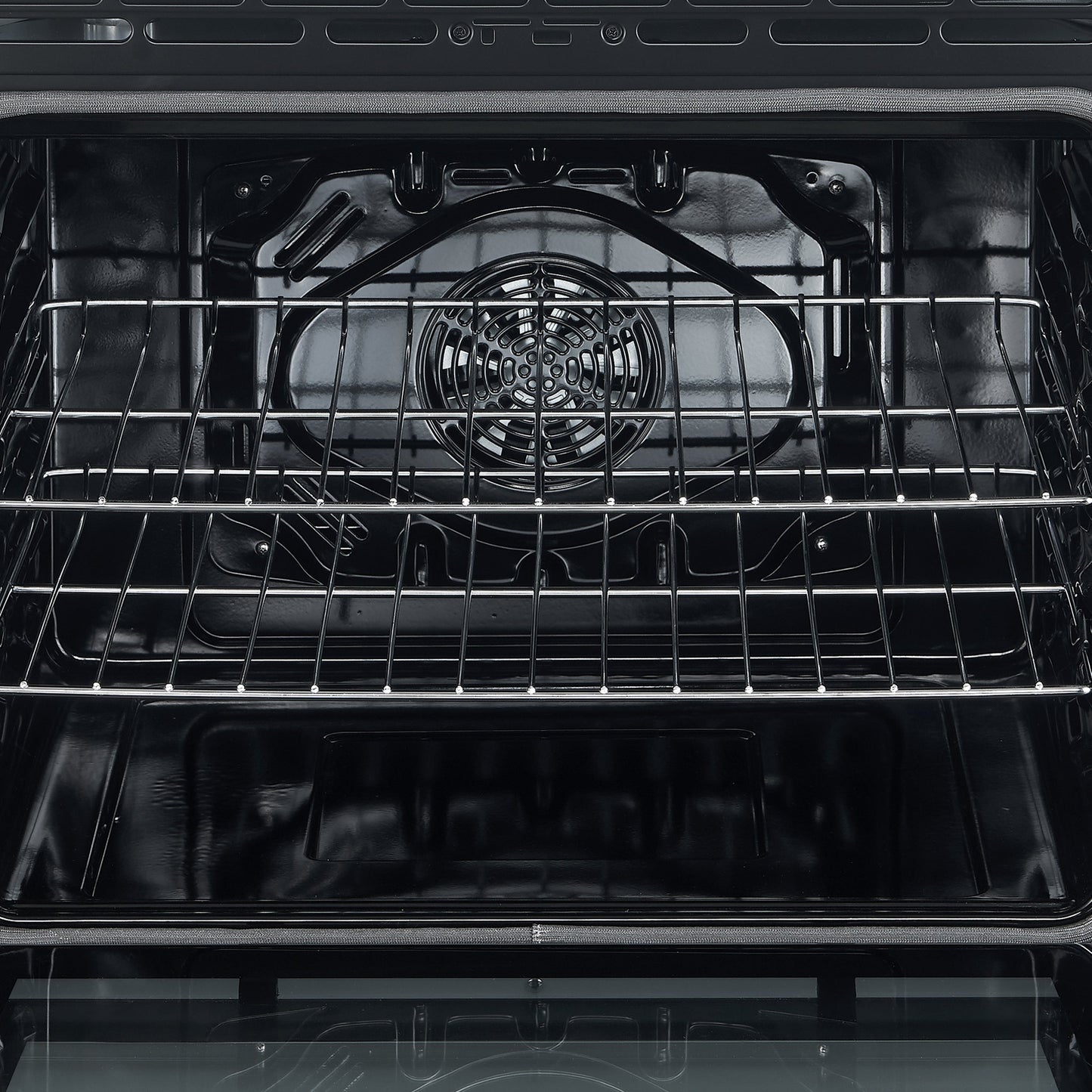 Forno Espresso Leonardo 30 in. 5.0 cu. ft. Freestanding Electric Range in Black with Antique Brass Handles (Model FFSEL6012-30BLK)