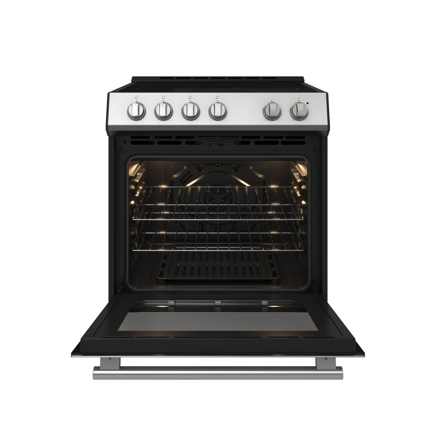 Forno Leonardo 30 in. Freestanding Electric Range, 5.0 cu. ft., Stainless Steel (FFSEL6012-30)