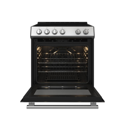 Forno Leonardo 30 in. Freestanding Electric Range, 5.0 cu. ft., Stainless Steel (FFSEL6012-30)