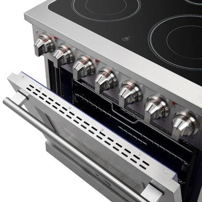 Forno Massimo 30 in. 4.32 cu. ft. Freestanding Electric Range with 5 Radiant Elements in Stainless Steel (FFSEL6020-30)