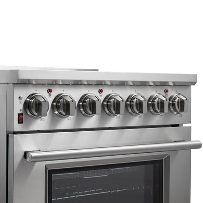Forno Massimo 30 in. 4.32 cu. ft. Freestanding Electric Range with 5 Radiant Elements in Stainless Steel (FFSEL6020-30)