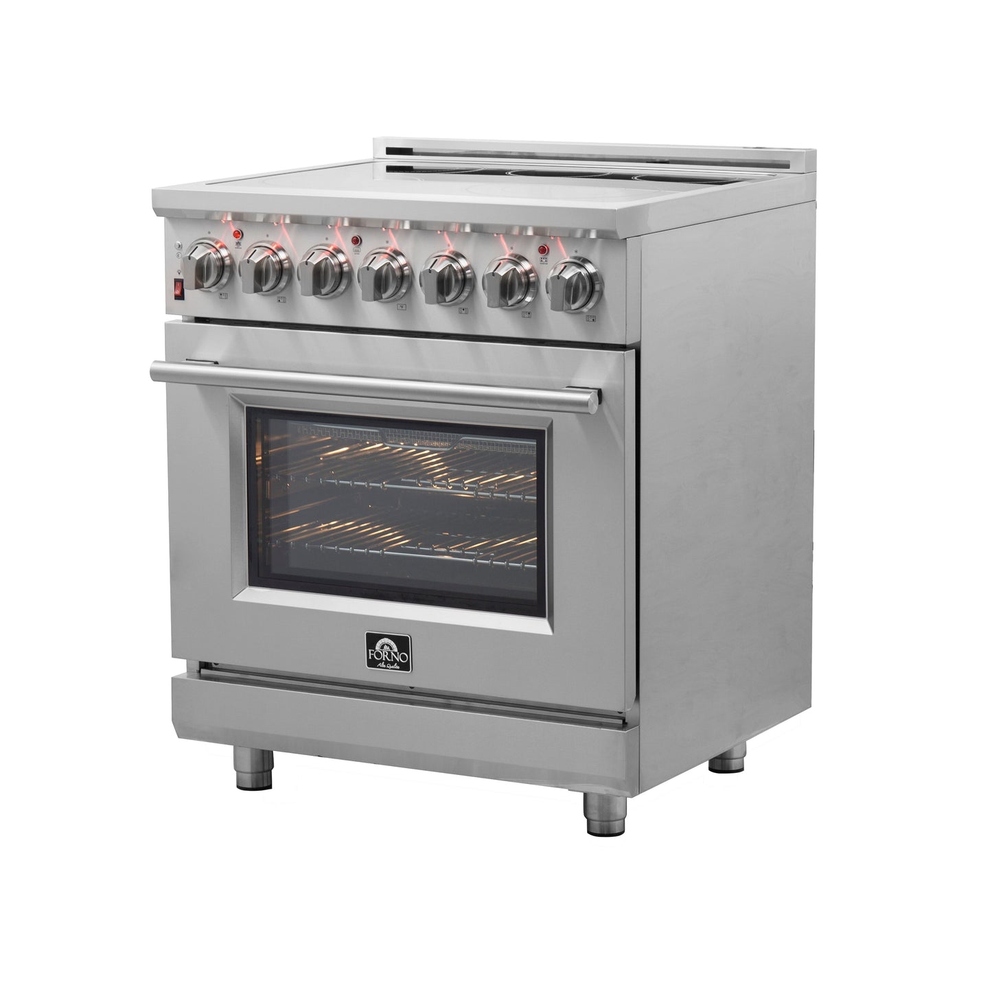 Forno Massimo 30 in. 4.32 cu. ft. Freestanding Electric Range with 5 Radiant Elements in Stainless Steel (FFSEL6020-30)