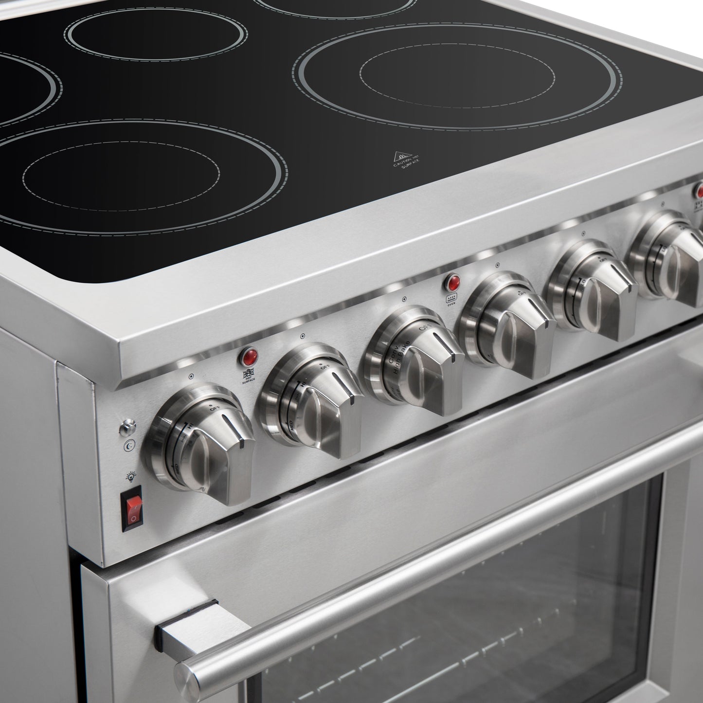 Forno Massimo 30 in. 4.32 cu. ft. Freestanding Electric Range with 5 Radiant Elements in Stainless Steel (FFSEL6020-30)