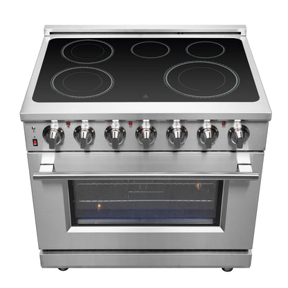 FORNO Massimo 36 in. 5.36 cu. ft. Freestanding Electric Range with 5 Radiant Elements (FFSEL6020-36)