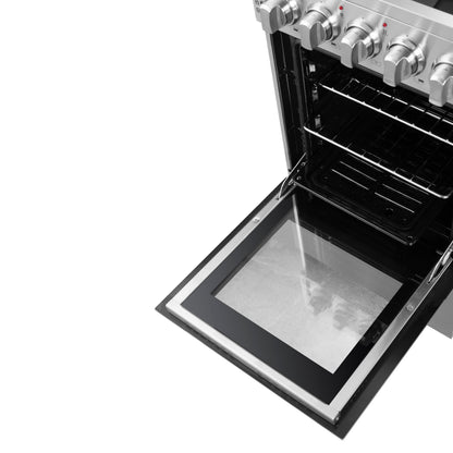 Forno Pallerno 20 in. Freestanding Electric Range, 2.05 cu. ft., 4 Elements, Stainless Steel (Model FFSEL6052-20)