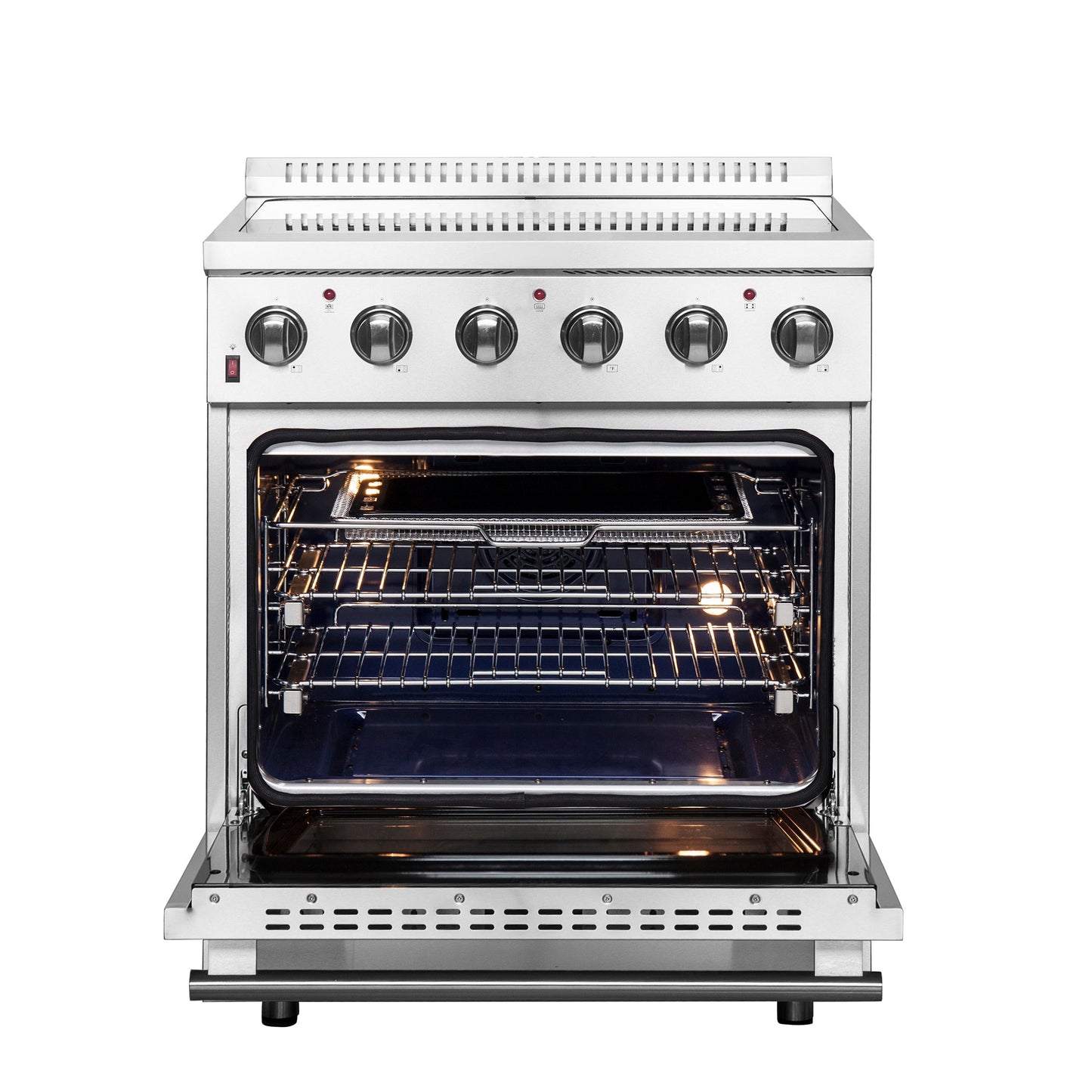 Forno Galiano 30 in. 4.32 cu. ft. Freestanding Electric Range with 4 Radiant Elements in Stainless Steel (FFSEL6083-30)