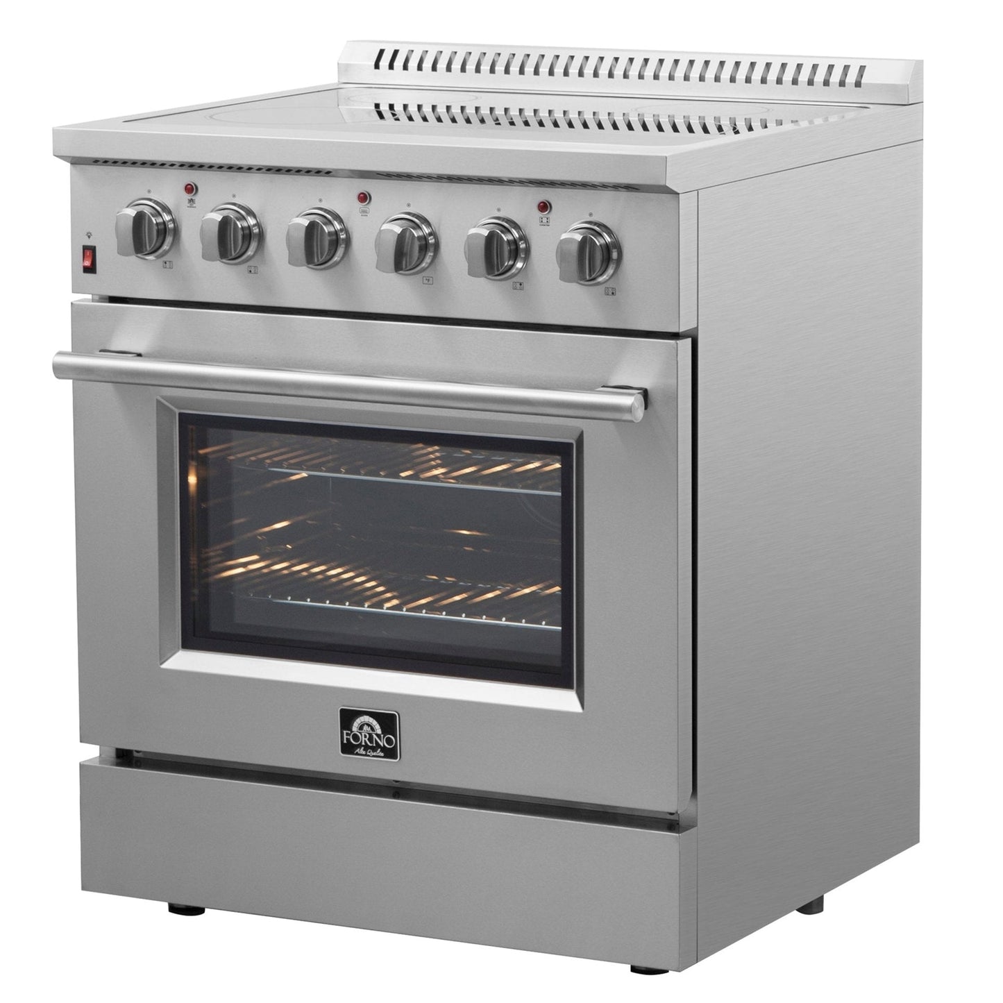 Forno Galiano 30 in. 4.32 cu. ft. Freestanding Electric Range with 4 Radiant Elements in Stainless Steel (FFSEL6083-30)