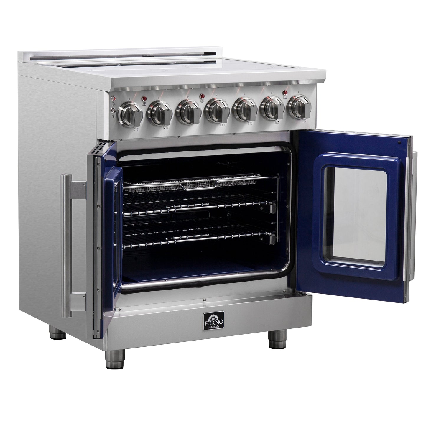 Forno Massimo 30 in. 4.32 cu. ft. Freestanding Electric Range with French Door and 5 Radiant Elements (Model FFSEL6955-30)