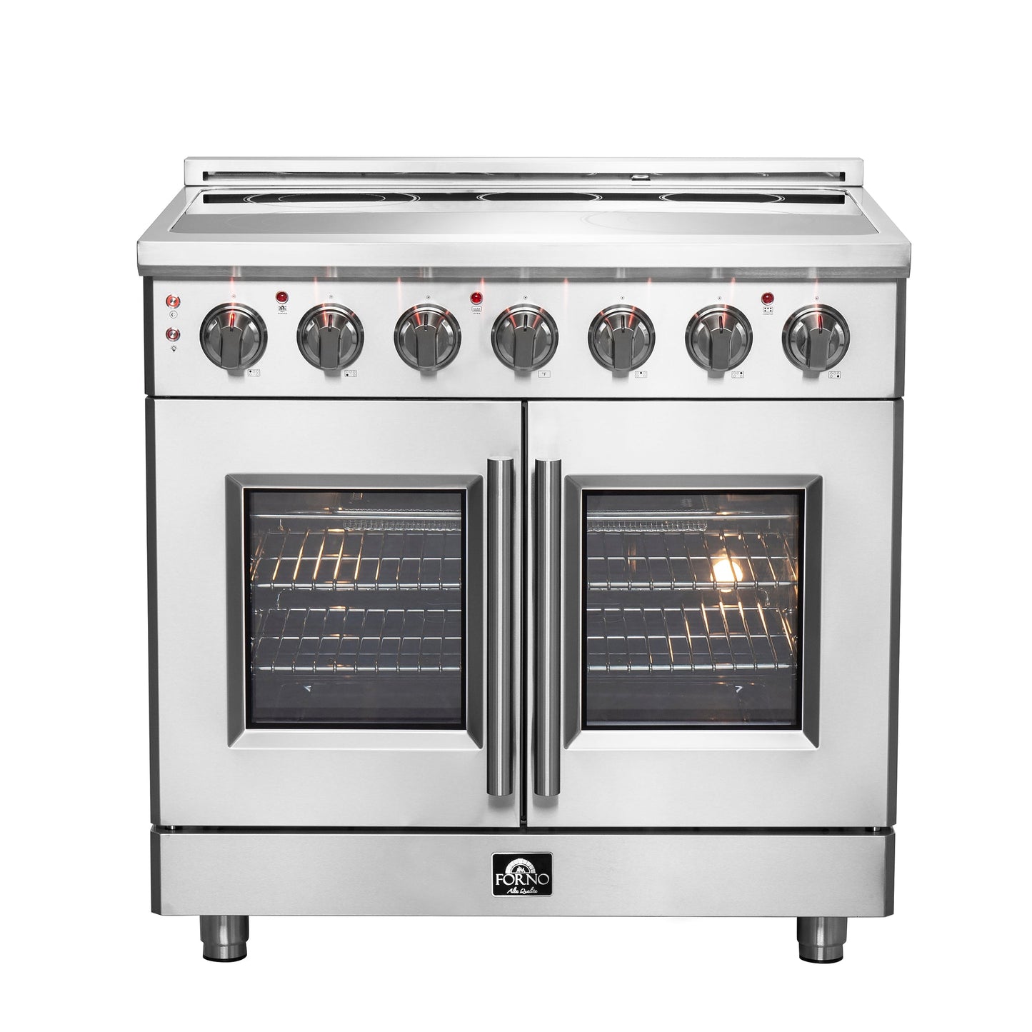Forno Massimo 36 in. Freestanding Electric Range with French Door Oven, 5 Elements, 5.36 cu. ft. Capacity (Model FFSEL6955-36)