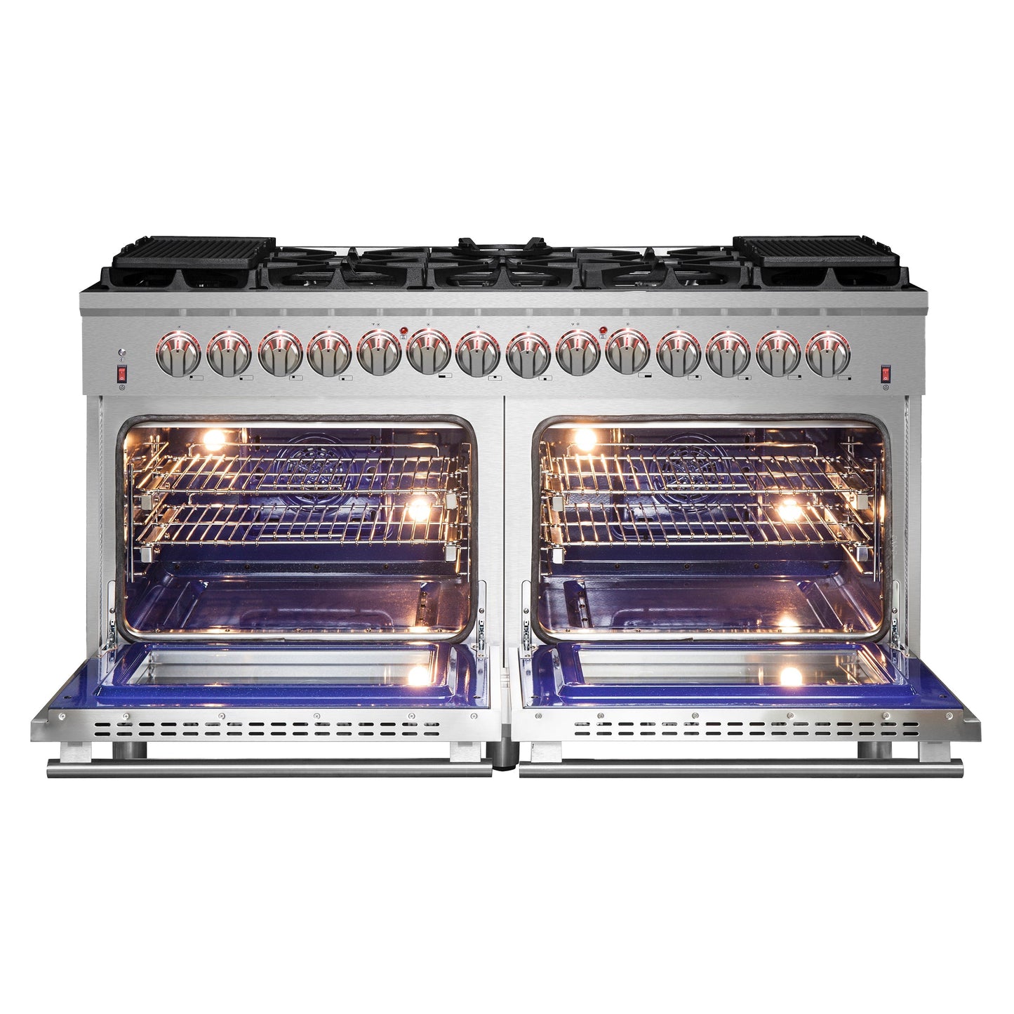 Forno Massimo 60 in. Freestanding Dual Fuel Range with 10 Burners, 8.64 cu. ft. Total Oven Capacity (Model FFSGS6125-60)