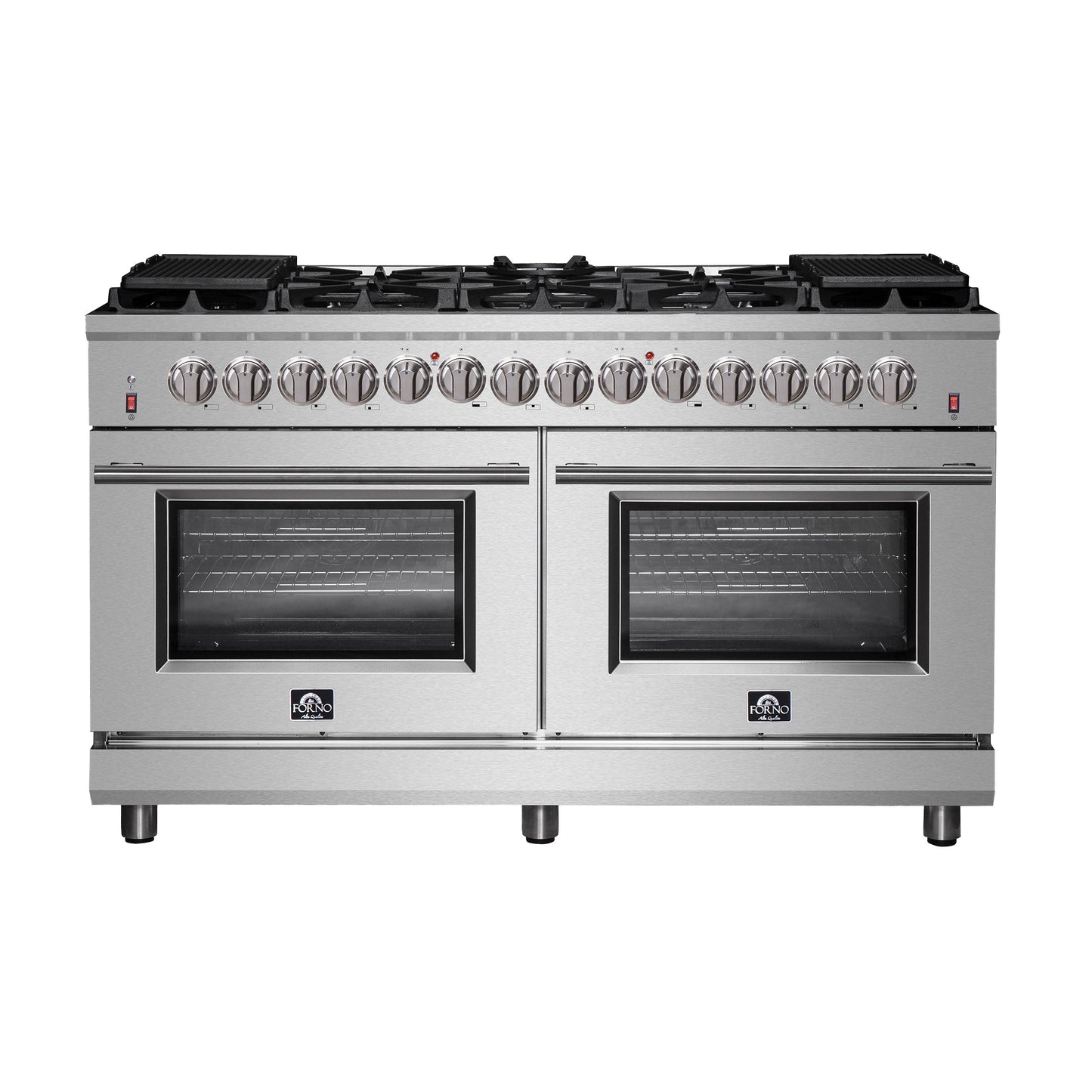 Forno Massimo 60 in. Freestanding Dual Fuel Range with 10 Burners, 8.64 cu. ft. Total Oven Capacity (Model FFSGS6125-60)