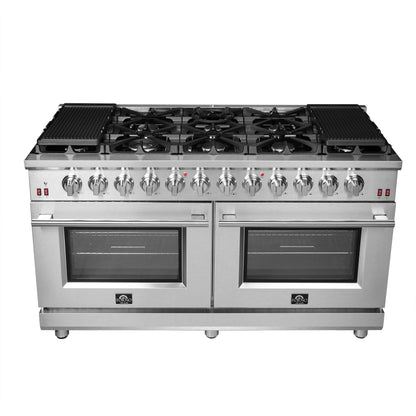 Forno Massimo 60 in. Freestanding Gas Range with 10 Burners, 8.64 cu. ft. Total Oven Capacity (Model FFSGS6239-60)
