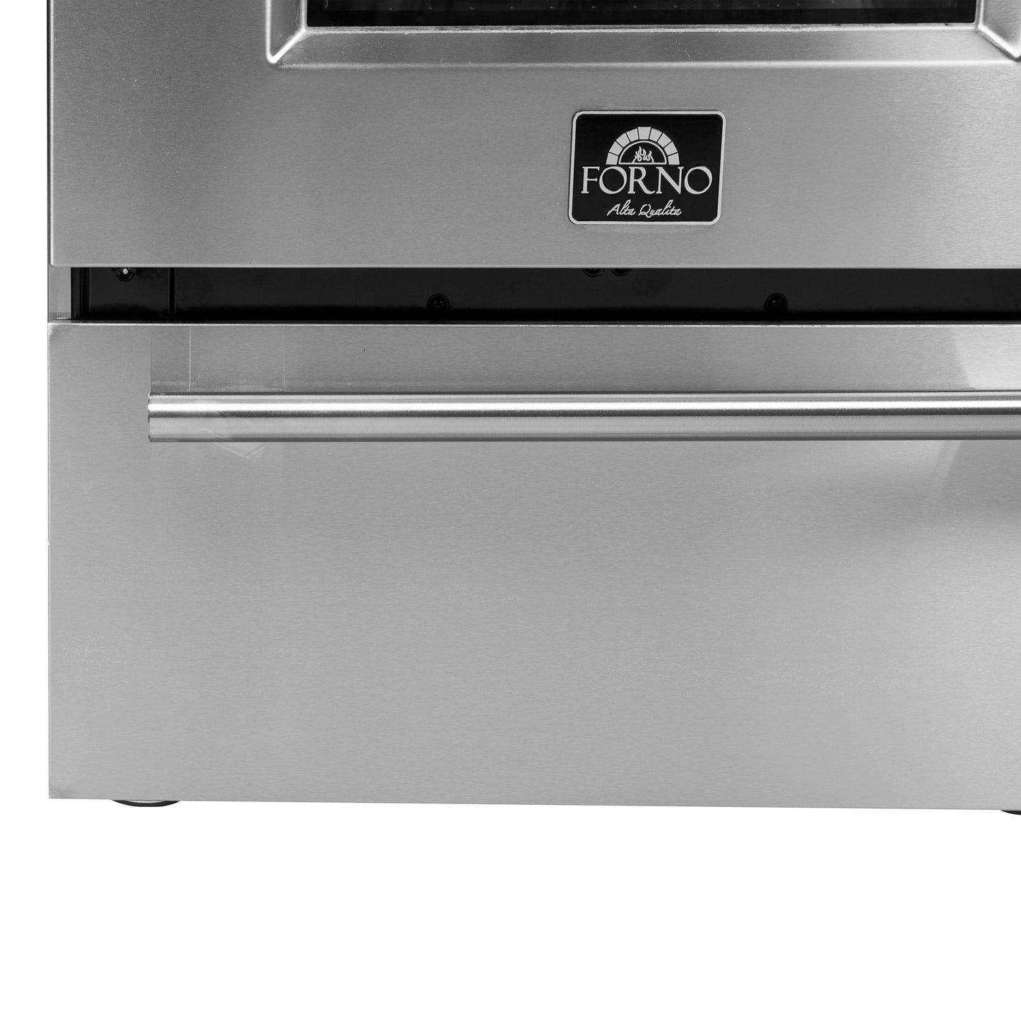 Forno Breno 24 in. Freestanding Gas Range, 2.3 cu. ft., 4 Sealed Burners, Storage Drawer, Stainless Steel (Model FFSGS6272-24)