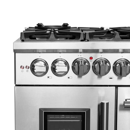 FORNO Massimo 48 in. Freestanding French Door Dual Fuel Range with 8 Sealed Burners (FFSGS6325-48)