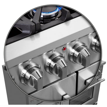 FORNO Massimo 48 in. Freestanding French Door Gas Range, 6.58 cu. ft. Oven, 8 Burners (Model FFSGS6439-48)