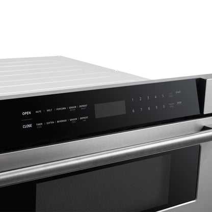 FORNO Capoliveri 30 in. Built-In Microwave Drawer, 1.2 cu. ft., Stainless Steel (Model FMWDR3000-30)