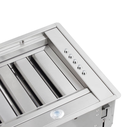 Forno Frassanito 48-Inch Recessed Range Hood, 900 CFM, Stainless Steel with Baffle Filters (Model FRHRE5346-48)