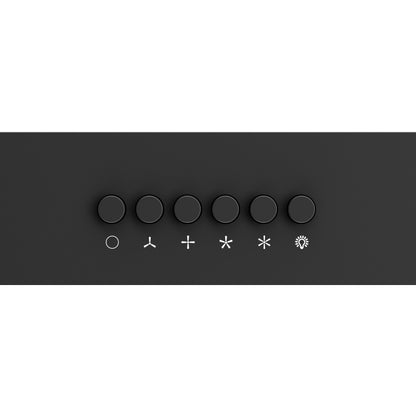Forno Bari 30-Inch Under-Cabinet Range Hood, 400 CFM, Black with Antique Brass Handles (FRHUC5255-30BLK)