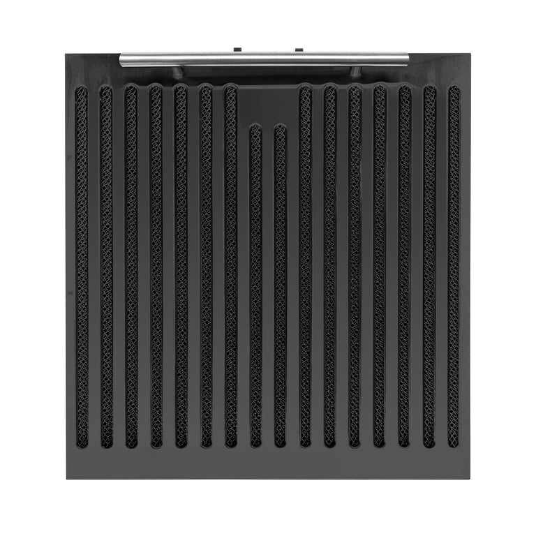 FORNO Espresso Package - 30" Electric Range, Range Hood and Refrigerator in Black with Stainless Steel Handles