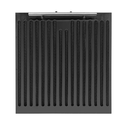 FORNO Espresso Package - 30" Electric Range, Range Hood and Refrigerator in Black with Stainless Steel Handles