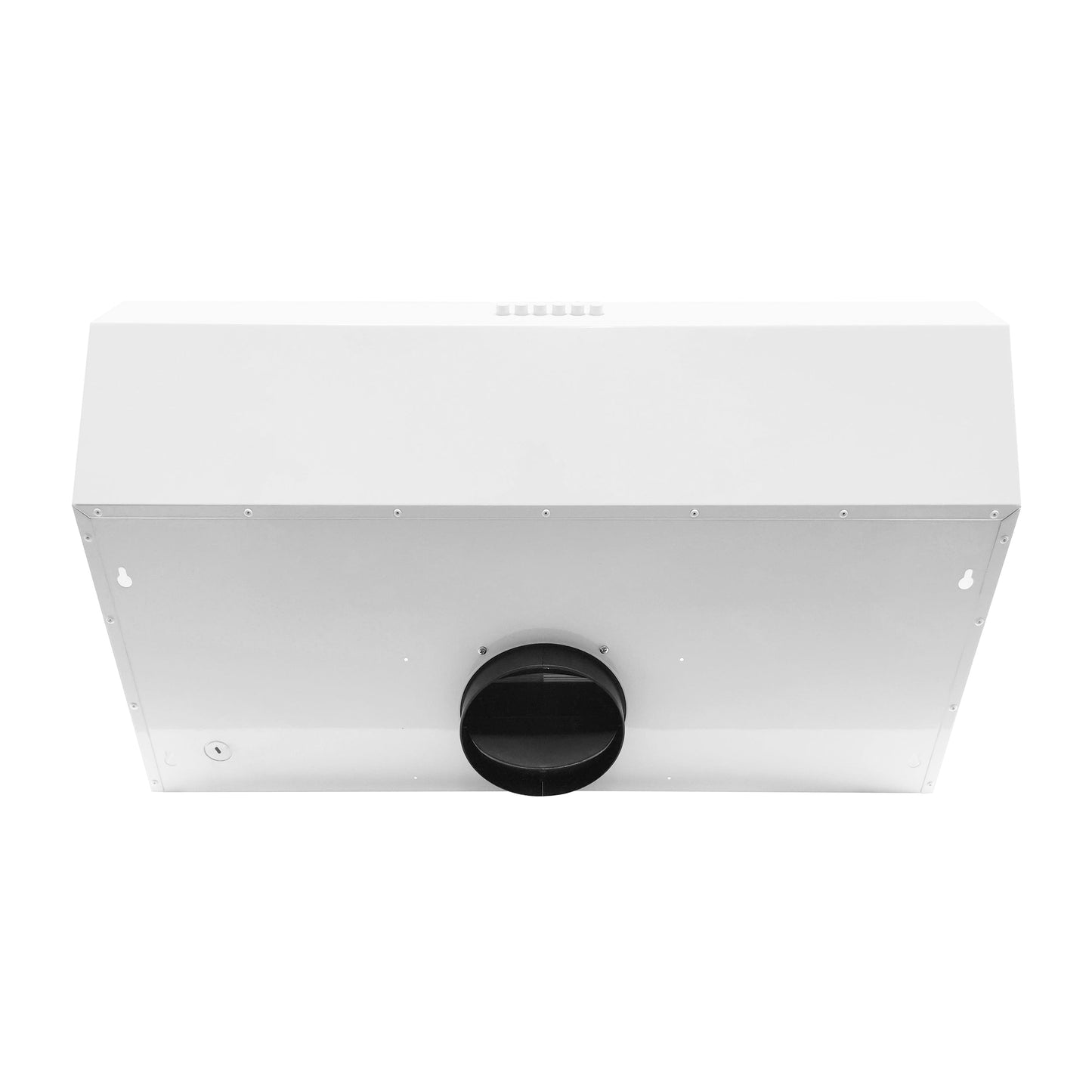 Forno Bari 30-Inch Under-Cabinet Range Hood, 400 CFM, White with Stainless Steel Handles (Model FRHUC5255-30WHT)