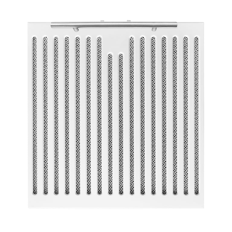 FORNO Espresso Package - 30" Electric Range, Range Hood and Refrigerator in White with Stainless Steel Handles