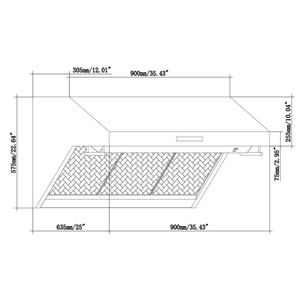 FORNO Appliance Package- 36 Inch Pro Gas Range, Wall Mount Range Hood, AP-FFSGS6260-36