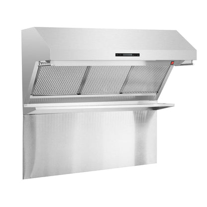 FORNO Package - 48" Dual Fuel Range, Wall Mount Range Hood, Refrigerator, Microwave, Dishwasher