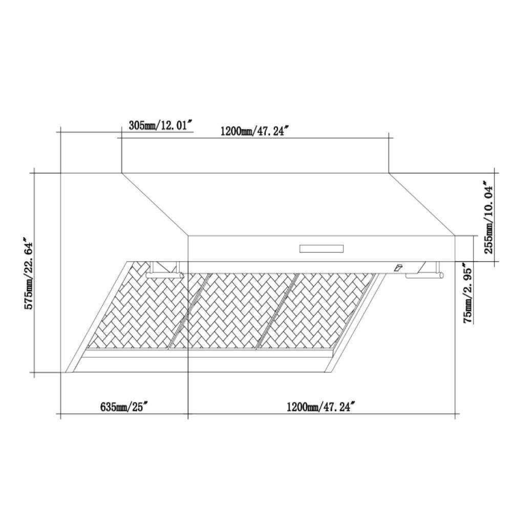 FORNO Appliance Package - 48 Inch Gas Burner/Electric Oven Pro Range, Wall Mount Range Hood, Dishwasher, AP-FFSGS6187-48-2