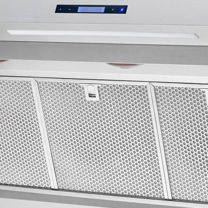 FORNO Savona 60-Inch Wall Mount Range Hood, 1200 CFM, Stainless Steel, Model FRHWM5029-60HB