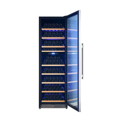 FORNO Cesinali 24-Inch Dual-Zone Wine Cooler, 94-Bottle Capacity, Model FWCDR6603-24S