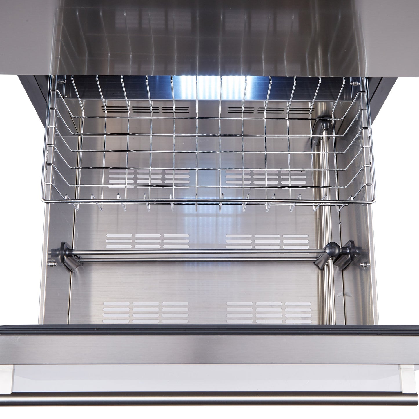 FORNO Azienda 24-Inch Built-In Wine Cooler, 108 Bottle Capacity, Triple Zone, Stainless Steel (FWCDR6628-24S)