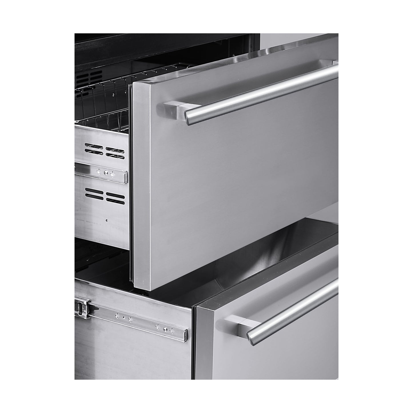 Forno Capraia 30 Inch Built In Triple Zone Wine Cooler with 144 Bottle and 200 Can Capacity, Model FWCDR6661-30S