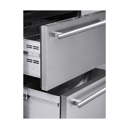 Forno Capraia 30 Inch Built In Triple Zone Wine Cooler with 144 Bottle and 200 Can Capacity, Model FWCDR6661-30S