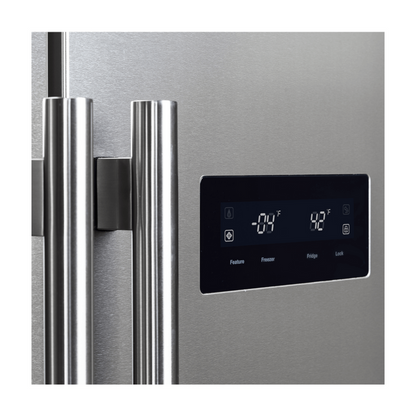 FORNO Espresso Package - 30" Electric Range, Range Hood and Refrigerator in Stainless Steel