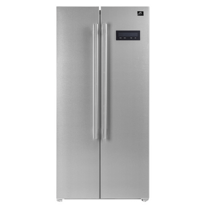 FORNO Espresso Package - 30" Electric Range, Range Hood and Refrigerator in Stainless Steel