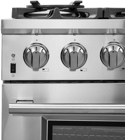 FORNO Appliance Package- 36 Inch Pro Gas Range, Wall Mount Range Hood, AP-FFSGS6260-36