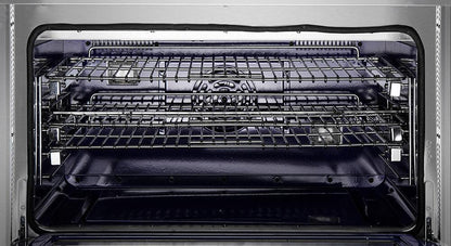 FORNO Appliance Package - 36 Inch Pro Gas Range, Wall Mount Range Hood, Refrigerator, AP-FFSGS6260-36-4