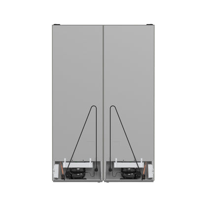 Forno Guardia 46.8-Inch Side-by-Side Refrigerator with Bottom Freezer, 21.6 cu ft, Stainless Steel (Model FFFFD1778-48)