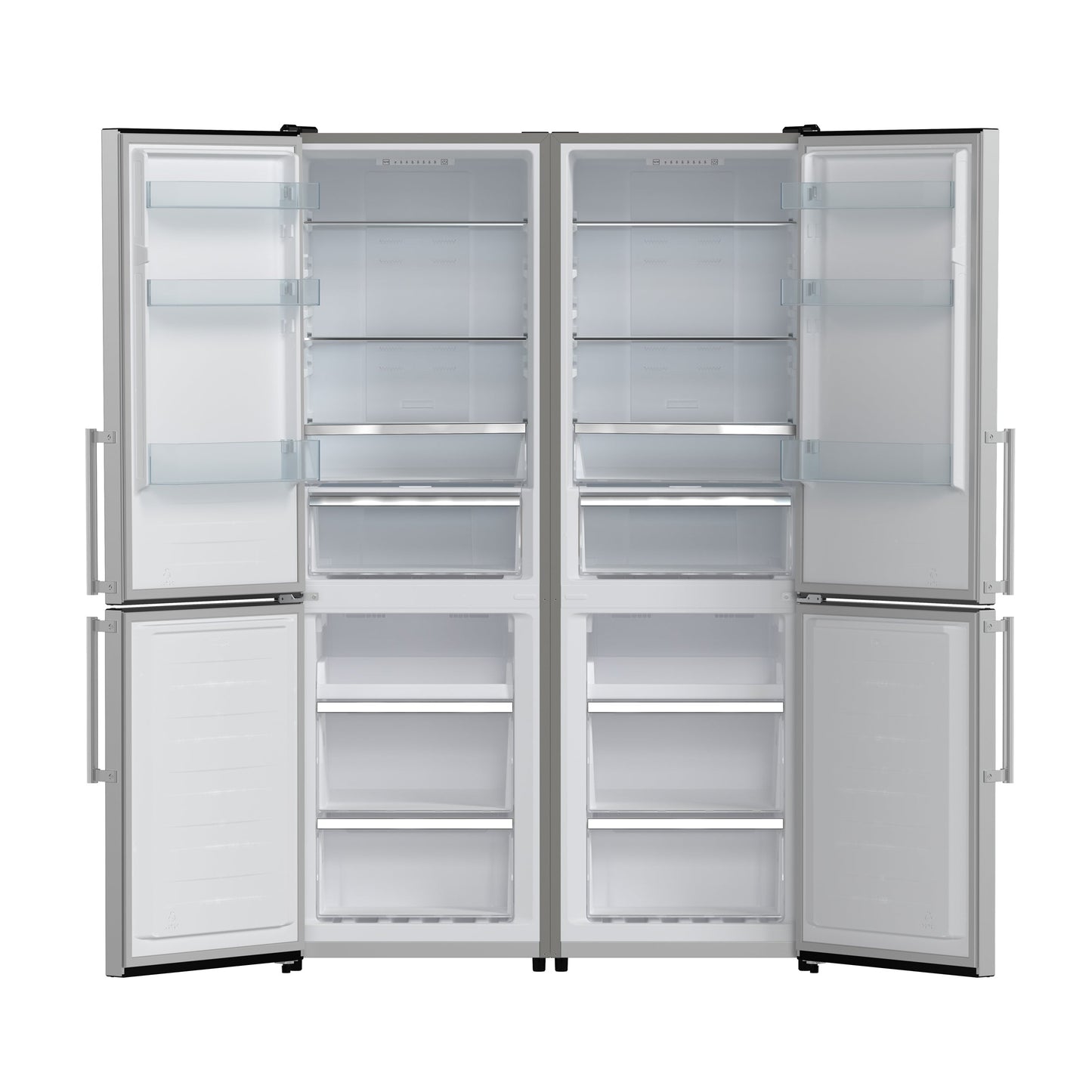 Forno Guardia 46.8-Inch Side-by-Side Refrigerator with Bottom Freezer, 21.6 cu ft, Stainless Steel (Model FFFFD1778-48)